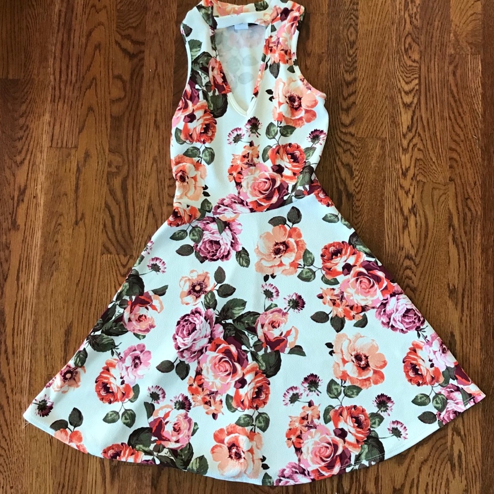 Beautiful Floral Swing Dress